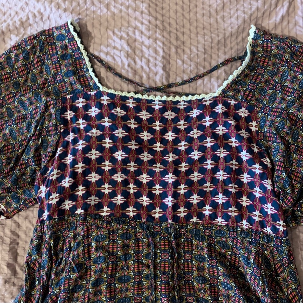 Multi Pattern Dress - Picture 4 of 10